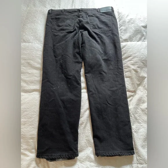 Men's Eddie Bauer black lined jeans size 40x34 - Picture 12 of 13
